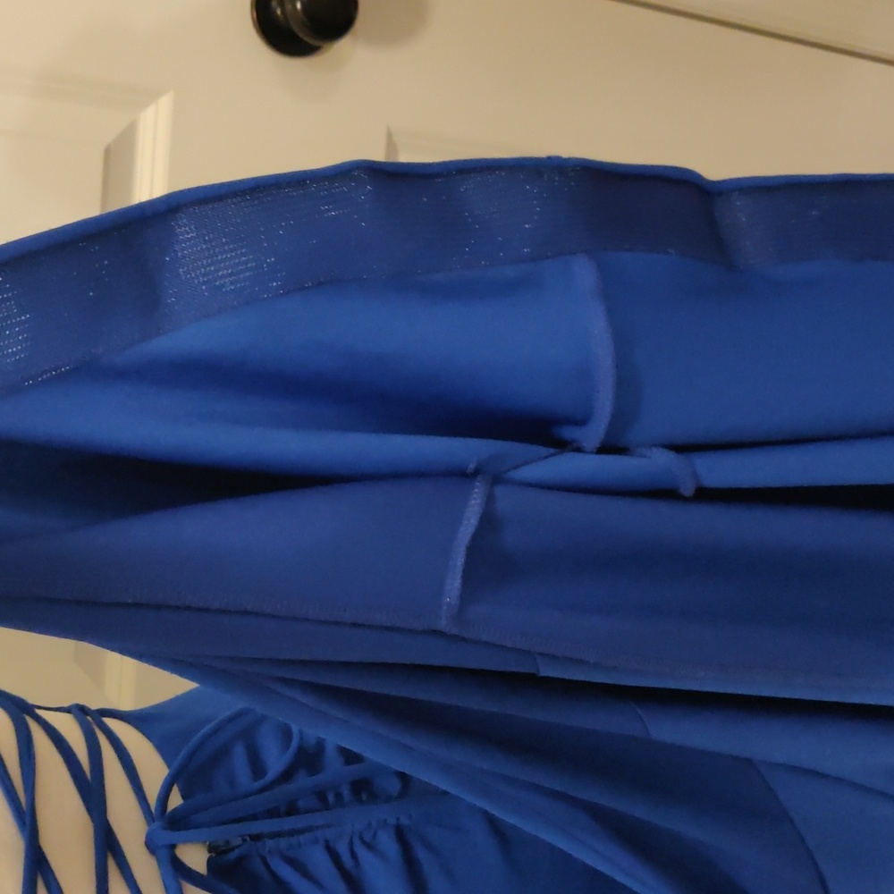 New!EMERALD SUNDAE Formal Juniors' Criss-Cross Mermaid Gown Cobalt Dress Size S - Picture 11 of 12